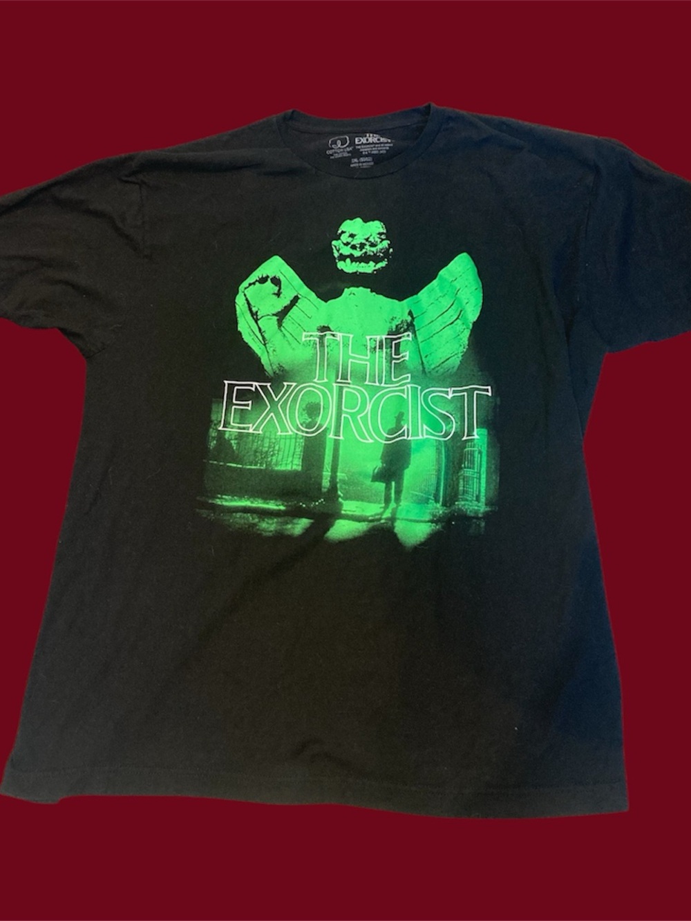 Gothic the Exorcist Neon Green Horror Shirt - Picture 2 of 2